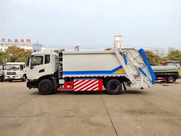 东风天锦天然气国六14方压缩式垃圾车